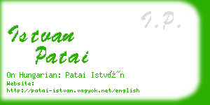 istvan patai business card